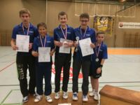 Vize-Landes-Mannschaftsmeister der Schüler 2016 (vlnr): Konrad Schröder, Josse Bonatz, Benjamin Todt, Moritz von Courten, Mats Gaethje